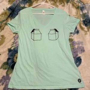 Ideal T by next level Green milk jug t-shirt